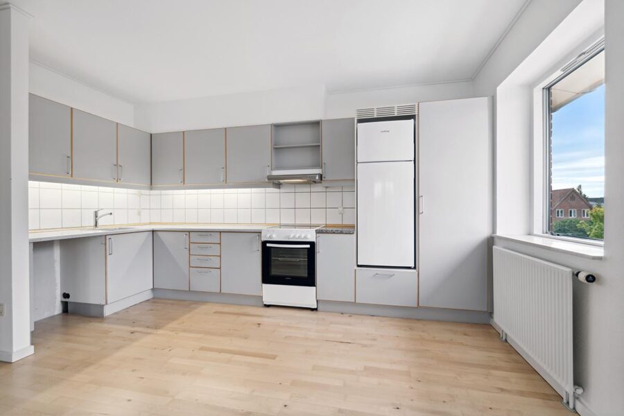 Nørreparken - Køkken i en af lejlighederne