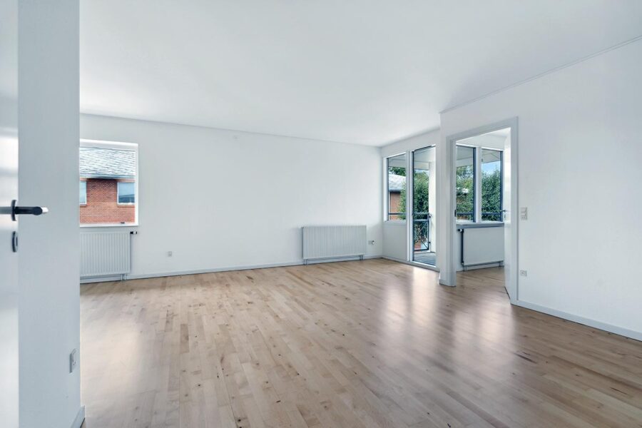 Nørreparken - Stuen og altan